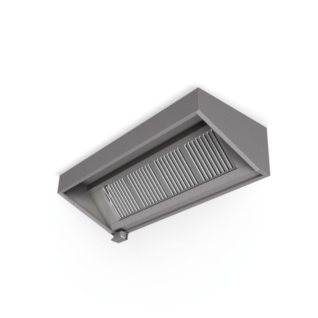 Nerezový nástenný odsávač pár | DN-2