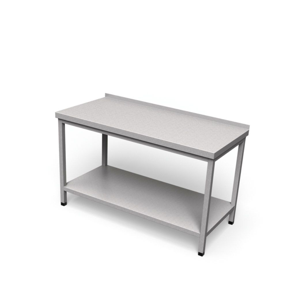 Nerezový pracovný stôl s policou | SJ-2