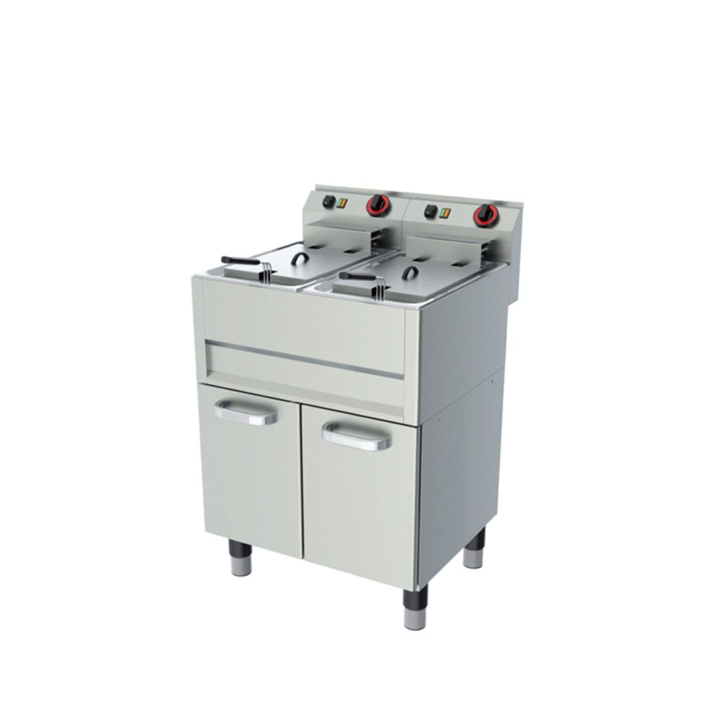 Fritéza Redfox elektrická 2x13 L, 2x9,9 kW | FE-61/13ELT