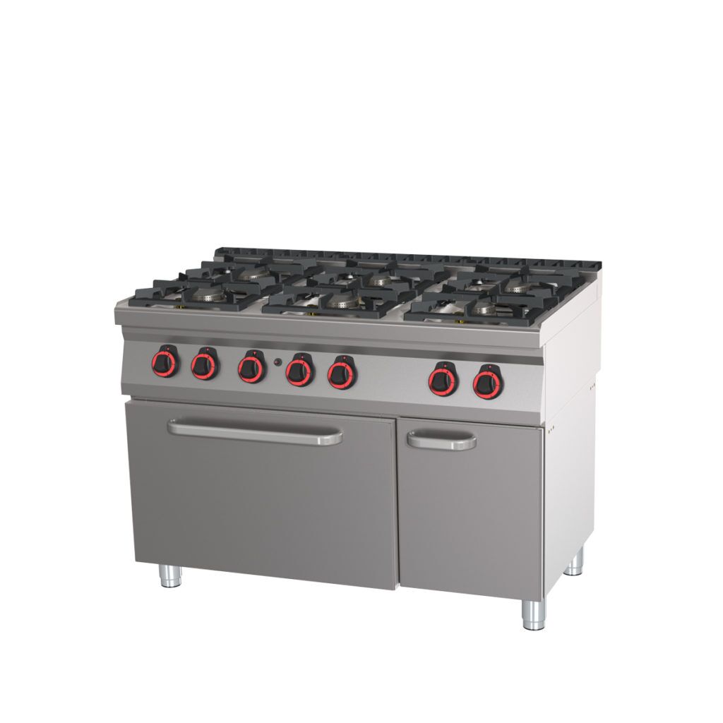 Sporák plynový RedFox, 6 x horák | SPT-90/120-21G