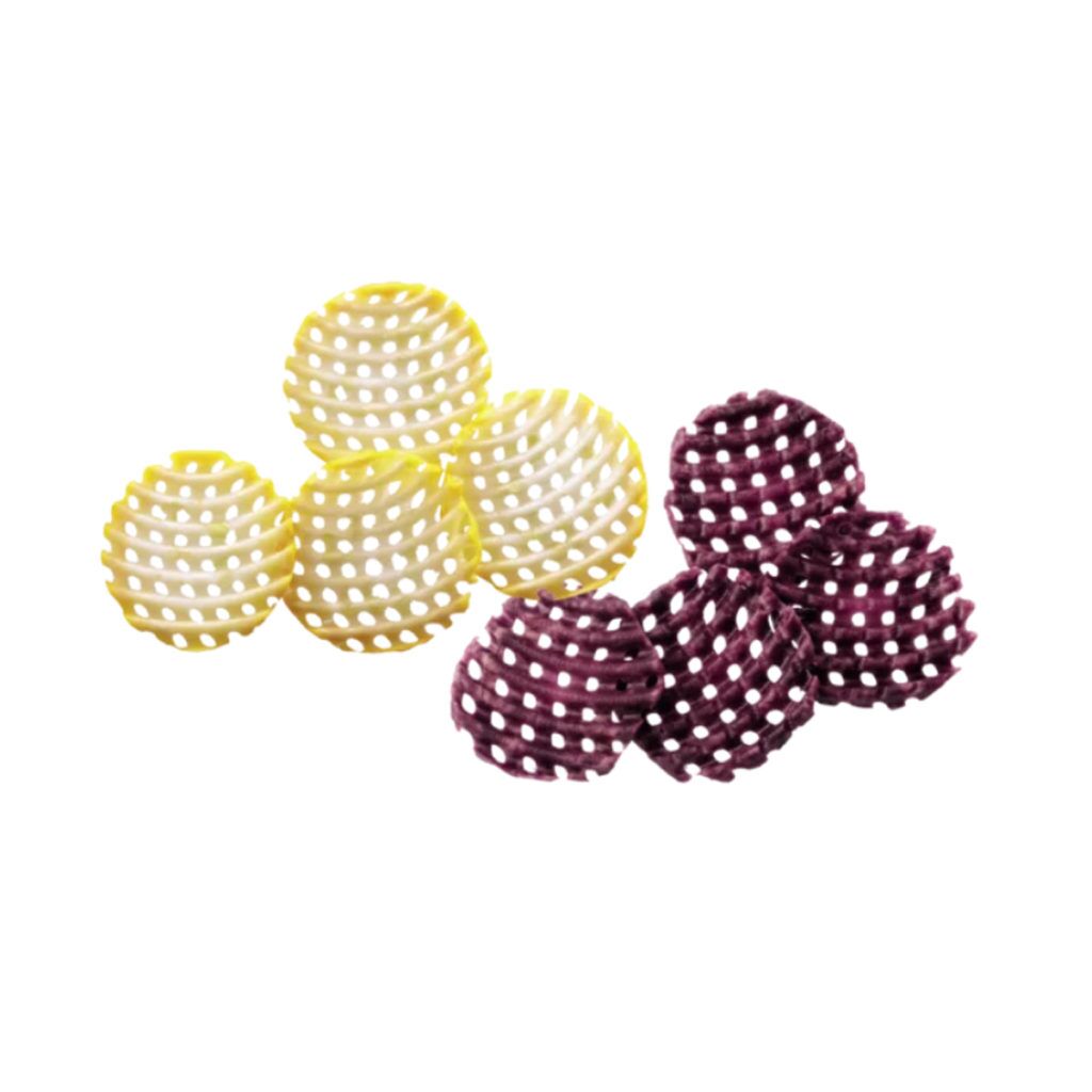 Mriežky z červenej repy a citróna, Plátkovač na mriežky waffle 3 mm | Robot Coupe CL 50 Gourmet