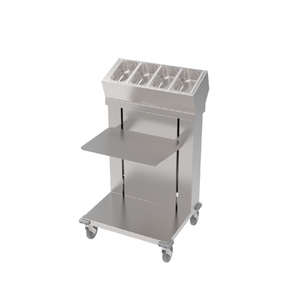 polohovací vozík na podnosy a príbory