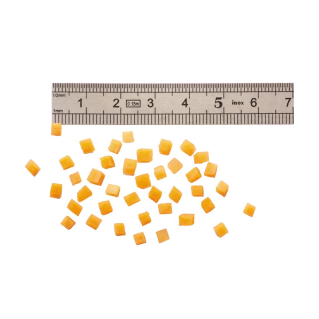 Kocky mrkvy, Krájač kociek 2x2x2 mm | Robot Coupe -CL 50 Gourmet