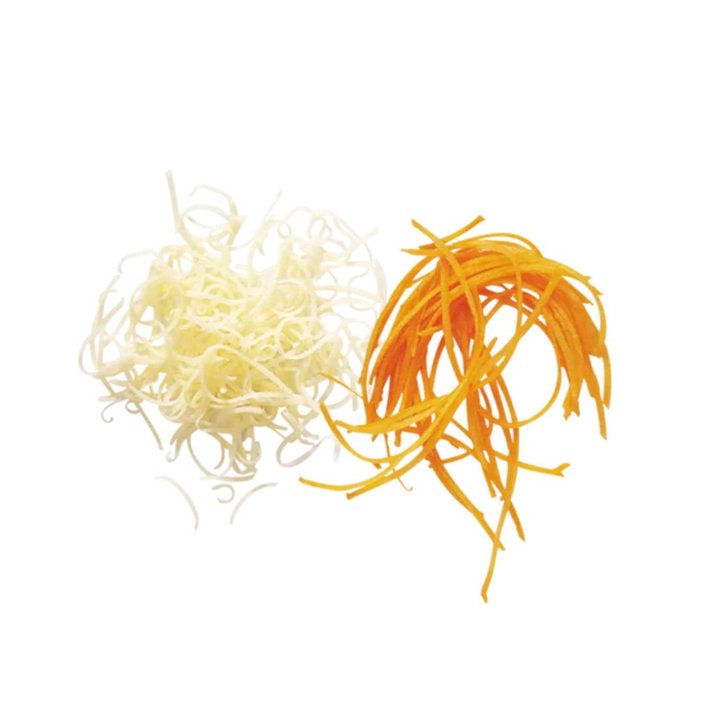 Nastrúhaný zeler a mrkva, Strúhač 1,5 mm | Robot Coupe