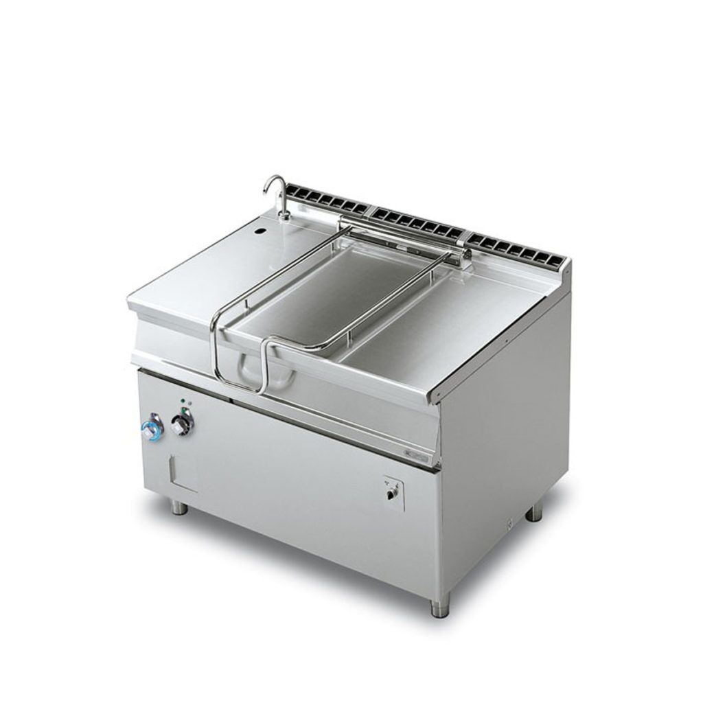 Smažiaca panvica Lotus elektrická, oceľové dno, elektrické sklápanie , 120 l BRM120-912ET